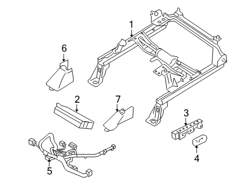 2009 Ford Taurus X Front Seats Diagram