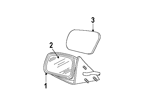 1999 Mercury Grand Marquis Outside Mirrors Diagram