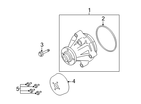 2012 Ford E-350 Super Duty Water Pump Diagram