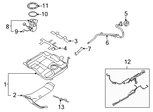 2009 Lincoln MKX Fuel Supply Diagram