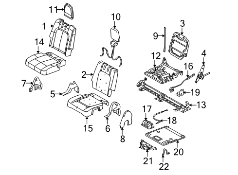 2017 Lincoln MKT Third Row Seats Diagram 2 - Thumbnail