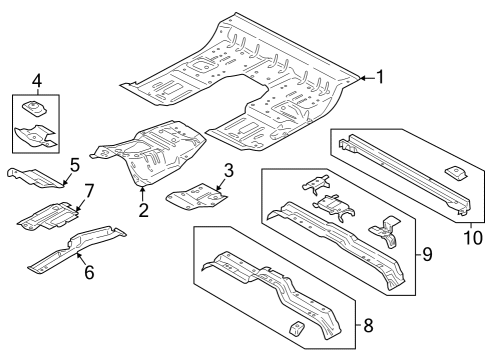 2023 Ford F-250 Super Duty Floor Diagram 2 - Thumbnail