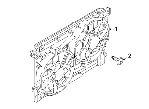 2020 Lincoln Continental Cooling System, Radiator, Water Pump, Cooling Fan Diagram 2 - Thumbnail