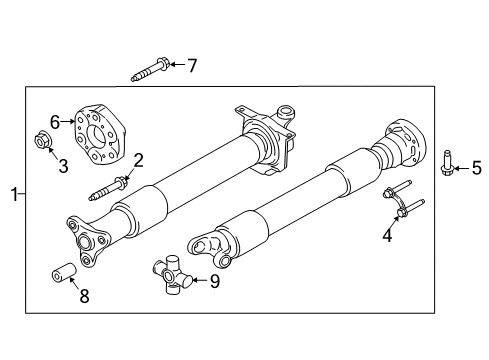 2022 Ford Mustang Drive Shaft - Rear Diagram 1 - Thumbnail