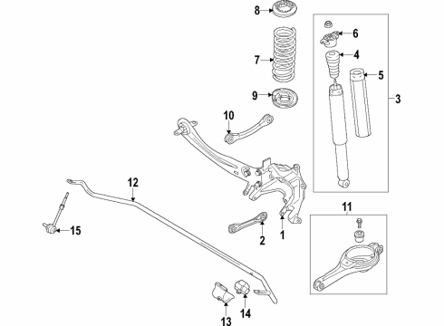 2019 Lincoln MKC Suspension Crossmember Diagram for EJ7Z-5035-F