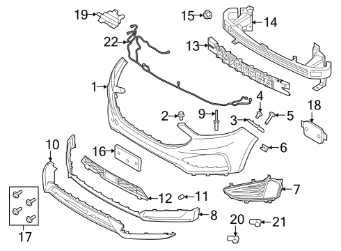 2024 Ford Edge Bumper & Components - Front Diagram 3 - Thumbnail