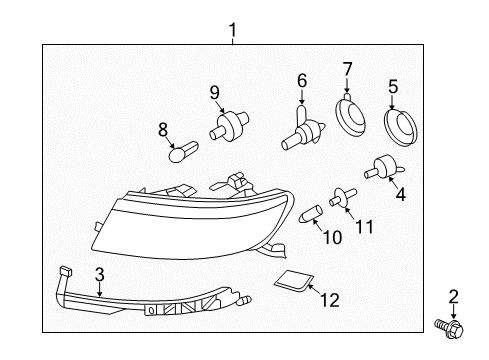 2012 Lincoln MKZ Control Module Diagram for 9H6Z-13K198-A