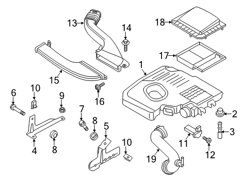 2019 Ford Police Responder Hybrid Air Intake Diagram