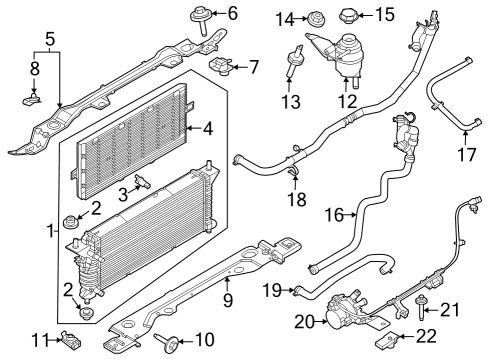 2023 Ford F-150 Expansion Tank Diagram for NL3Z-8A080-C