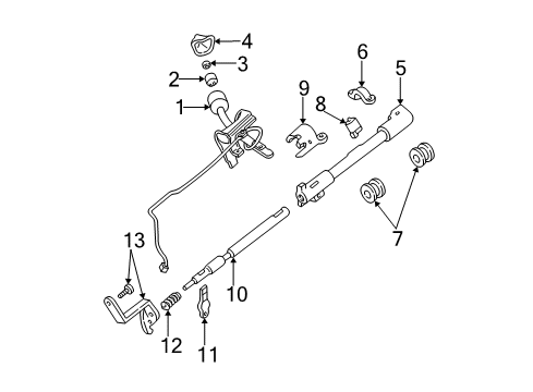 1998 Ford F-150 Gear Shift Control - AT Diagram