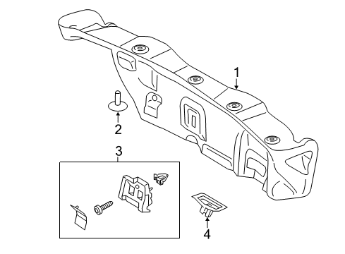 2018 Lincoln MKZ Interior Trim - Trunk Lid Diagram