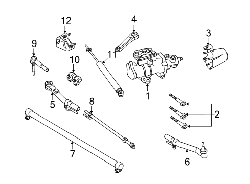 Damper Bracket Diagram for 8C3Z-3E652-A