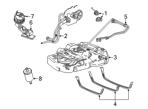 2005 Mercury Monterey Fuel Supply Diagram