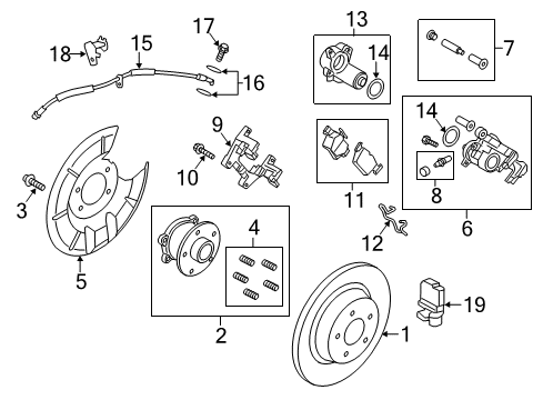 2015 Lincoln MKC Parking Brake Switch Diagram for FJ7Z-2B623-AA