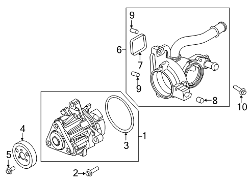 2022 Ford Edge Water Pump Diagram