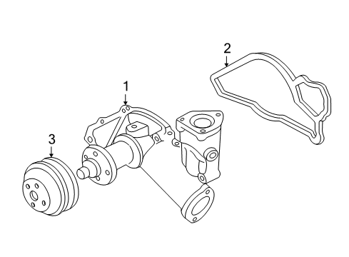 2000 Ford Excursion Water Pump Diagram