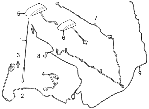 2023 Ford F-250 Super Duty Antenna & Radio Diagram 2 - Thumbnail