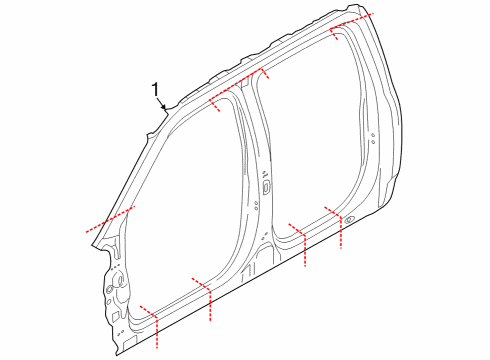 2024 Ford F-250 Super Duty Aperture Panel Diagram 1 - Thumbnail