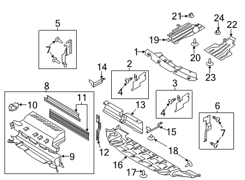 2014 Ford Escape Temperature Sensor, Front Diagram for BM5Z-10884-A