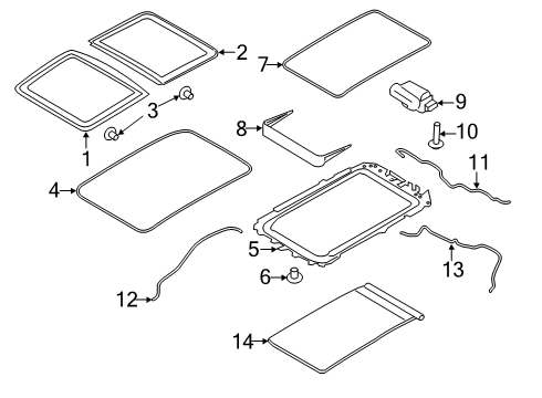 2021 Lincoln Nautilus Sunroof Diagram