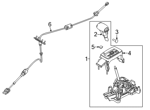 2007 Mercury Milan Gear Shift Control - AT Diagram 2 - Thumbnail