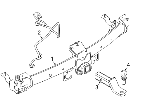 2017 Ford Police Interceptor Utility Wire Harness, Rear Diagram for BB5Z-15A416-A