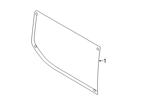 2020 Ford Transit-350 Side Panel - Glass & Hardware Diagram 1 - Thumbnail
