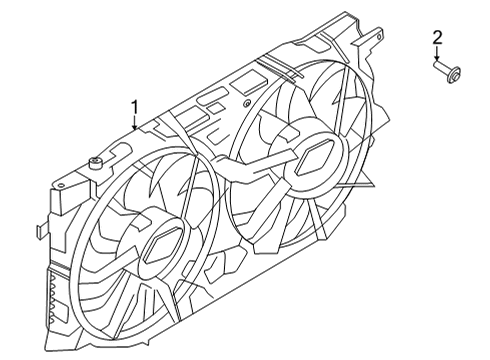 2023 Ford Bronco Cooling System, Radiator, Water Pump, Cooling Fan Diagram 1 - Thumbnail