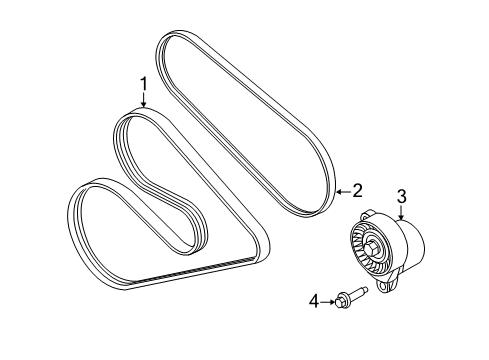 2013 Ford Mustang Belts & Pulleys, Maintenance Diagram 1 - Thumbnail