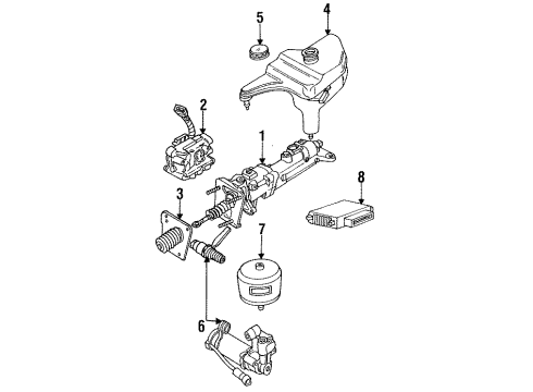 1992 Ford Thunderbird Anti-Lock Brakes Diagram 1 - Thumbnail