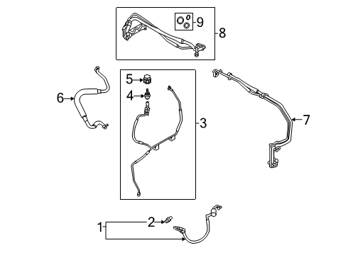 2020 Ford Transit-350 A/C Condenser, Compressor & Lines Diagram 4 - Thumbnail