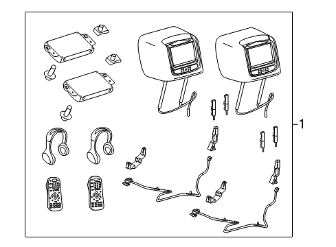 2018 Ford Police Interceptor Utility Entertainment System Components Diagram