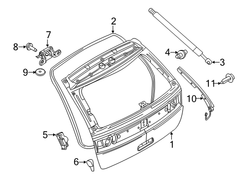 2012 Lincoln MKX Lift Gate Diagram