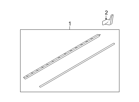 2010 Ford Flex Exterior Trim - Pillars, Rocker & Floor Diagram