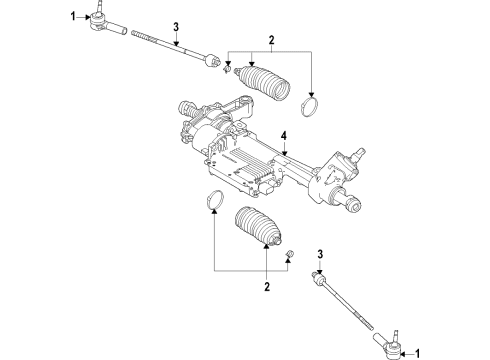 2022 Ford Mustang Steering Column & Wheel, Steering Gear & Linkage Diagram 5 - Thumbnail