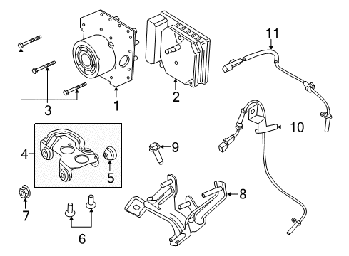 2018 Lincoln MKZ ABS Components Diagram 2 - Thumbnail