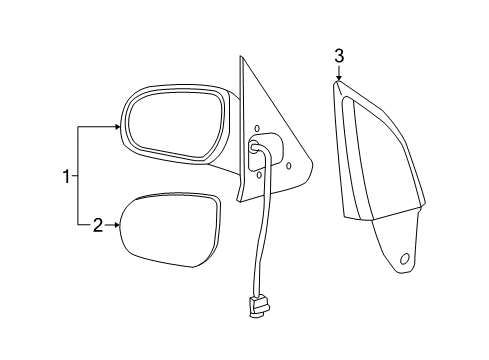 2006 Mercury Mariner Outside Mirrors Diagram