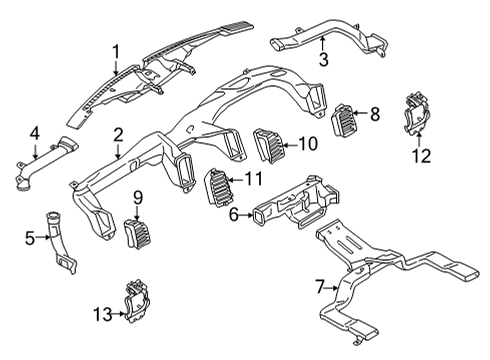 2023 Ford F-150 Ducts Diagram 3 - Thumbnail