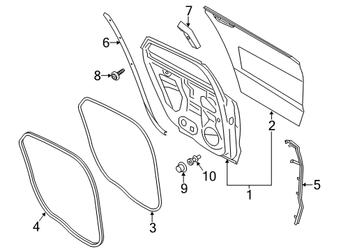 2014 Ford Fusion Rear Door Diagram
