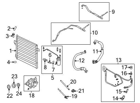 2007 Mercury Mountaineer Compressor Diagram for AL2Z-19703-A