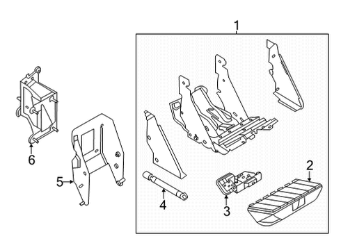 2020 Ford F-150 Step Assembly Diagram for FL3Z-1520040-K