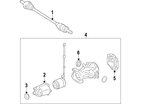 2008 Mercury Sable Rear Axle, Differential, Drive Axles, Propeller Shaft Diagram