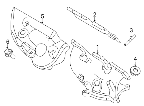 2010 Lincoln MKT Exhaust Manifold Diagram 2 - Thumbnail