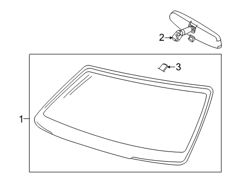 2006 Ford Crown Victoria Windshield Glass Diagram