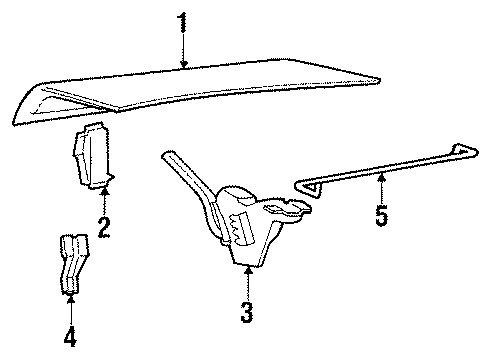 1987 Mercury Topaz Nameplate Diagram for E86Y5442528A