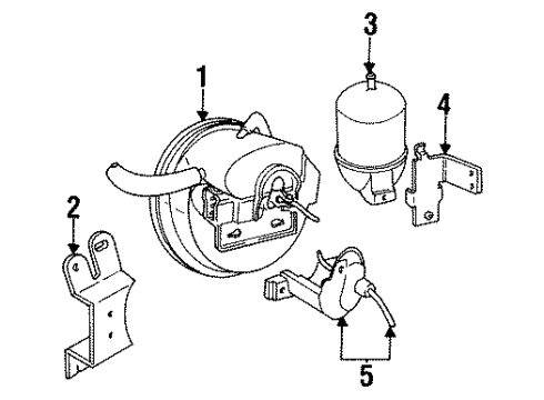 1992 Ford Taurus Vacuum Reservoir Diagram for E9DZ9E799A