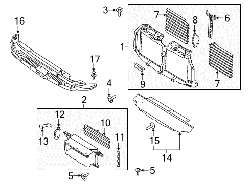 2019 Ford Expedition Splash Shields Diagram