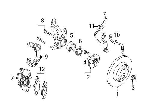 2003 Ford Focus Front Brakes Diagram