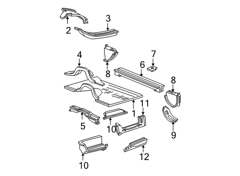 1992 Ford E-150 Econoline Floor Diagram