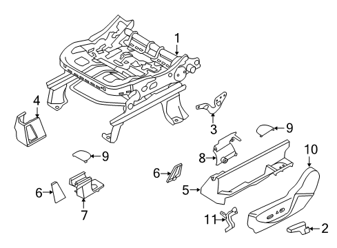 2015 Ford C-Max Tracks & Components Diagram 1 - Thumbnail